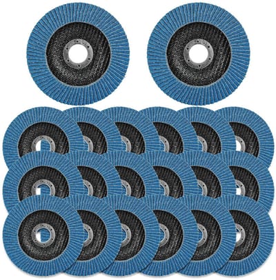 20 stuks slijpschijven 125 mm voor metaal en hout lamellschijven haakse slijper