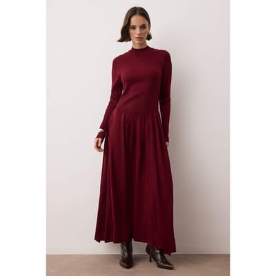 Damesjurk, rechte maxi-jurk, lange casual/dagelijkse skaterjurk met hijab