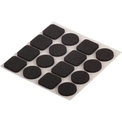 Fix-o-moll Antislip Meubelpad Antislippads - Zelfklevend - Rubber - 20x20mm - Vierkant - 16 Stuks