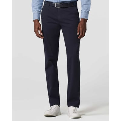 Meyer Broek Bonn Constant Color Cotton Flat-Front Navy / male