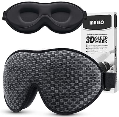 Comfortabel slaapmasker voor mannen en vrouwen - 3D-contour, drukloos en zacht oogmasker voor een optimale nachtrust