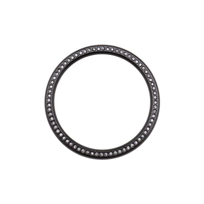 Dailygoods - Horloge Bezel Ring - Compatibel met Galaxy Watch 4 - Krasbestendig - Zwart - Decoratieve Accessoire - Stalen Bescherming - 42mm