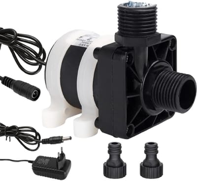 Borstelloze Dompelwaterpomp - 12 V - 800 l/u Watercirculatie - Voor Aquarium en Vijver - Energiezuinig