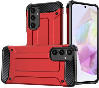 Voor Samsung Galaxy S24 FE 5G Magic Armor TPU Hybrid PC-telefoonhoesje (rood)