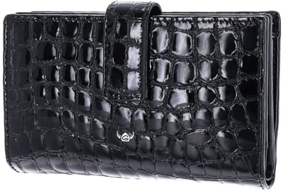 Golden Head Leren portemonnee Cayenne RFID Protect Damenbörse 2800 Schwarz zwart