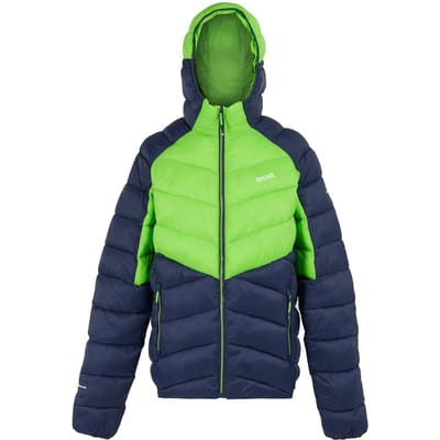 Regatta Heren Dalent Geïsoleerde Jas met capuchon (Groene flits/Navy)