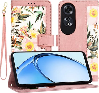 Hoesje geschikt voor Oppo A60 4G - Techsuit FlipCraft Book Wallet Case met koord - Sweetheart Pink