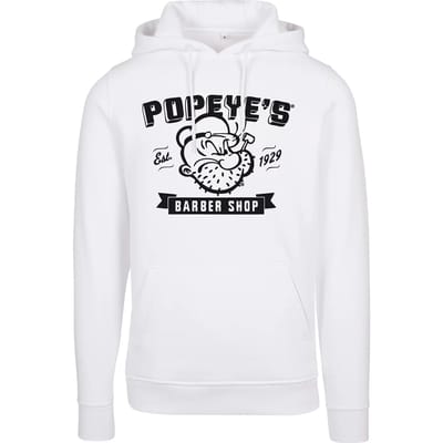 Merchcode Popeye - Popeye Barber Shop Hoodie/trui - XS - Wit