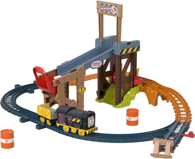 Mattel speelgoed - Thomas & Friends Diesel Lift & Load bouwset trein.