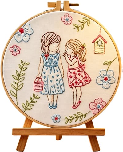 Untamed - PREMIUM Borduurpakket Volwassenen – Borduren – Creatieve hobby – Ontspanning Thuis – Cadeau idee – Compleet pakket met extra’s – Echte HOUTEN borduurring (geen plastic) – DIY decoratie – Beginners – Meisjes – Nostalgic Friends