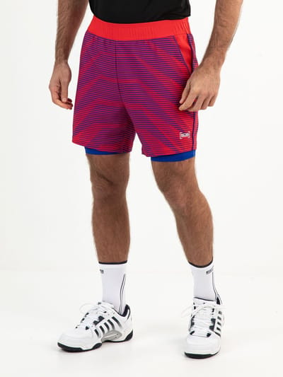 Sjeng Sports LONAN - Maat: S Rood - Padel Shorts Mannen - Sportbroek - 90% polyester, 10% elastaan