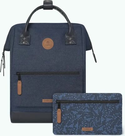 CABAIA vrije tijd rugzak rugzak met laptopvak Adventurer Denim Backpack 18L Namur donkerblauw