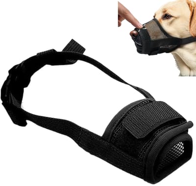 Zachte Hondentuig voor Kleine Honden, Bijtpreventie, Voorkomt Kauwen en Blaffen, Verstelbaar en Geschikt voor Training