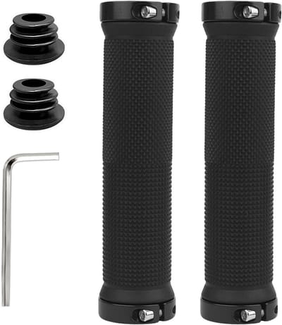 Dailygoods - Fietshandvatten, ergonomisch, anti-slip met lock-design, geschikt voor trekkingfiets, mountainbike, racefiets, stijl B, cilindrische stippen