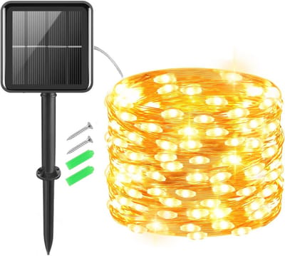 Zonne-energie Lichtsnoer voor Buiten - 5m met 50 LEDs, 8 Modi, IP65 Waterdicht - Perfect voor Tuin en Terras Decoratie