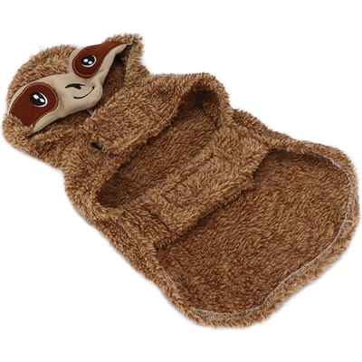 Sweat à capuche pour chien Costume Mignon Drôle Chaud Vêtements pour animaux de compagnie avec chapeau pour chiens de petite et moyenne taille Halloween Noël CosplayM M brown