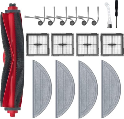 17-delige Accessoireset voor Stofzuiger Compatibel met Roborock Q10 S5+ - Hoofdborstel, Filters, Dweilen & Zijborstels