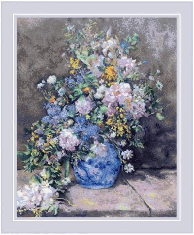 Borduurpakket Lenteboeket naar Renoir