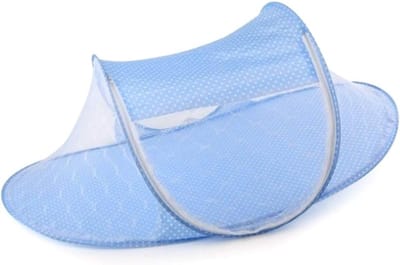 Baby Bed Tent - Reiswieg Klamboe - Bescherming Baby - Opvouwbaar Ontwerp - 110x60x40cm - Blauw Groen