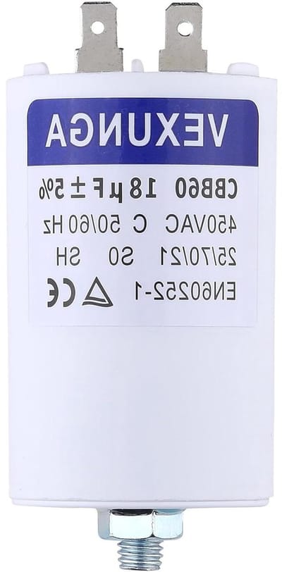 Startcondensator Motor - Motorcondensator CBB60 - Motor Ondersteuning - Hoge Spanning - 18µF 450V - Zwart