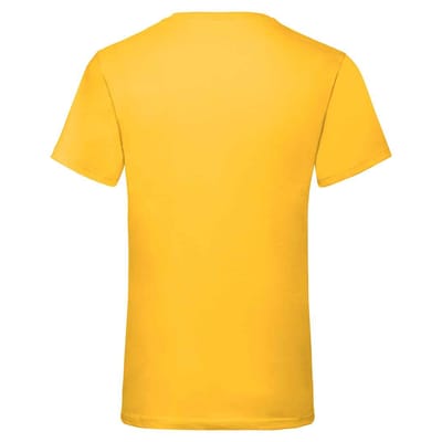 Fruit of the Loom Unisex Adult Waardevol V Hals T-shirt (Zonnebloem)