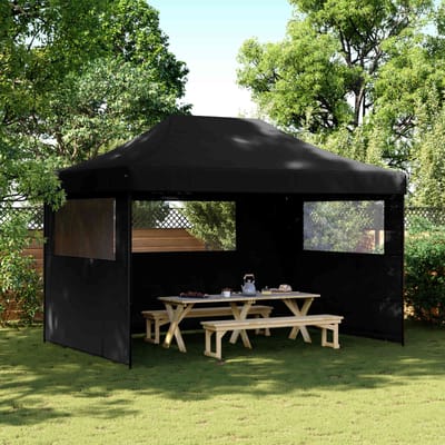 vidaXL - Partytent - 279 - x - 410 - x - 315 - cm - Zwart - Oxford - Stof