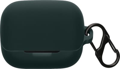 kwmobile cover voor oordopjes case - geschikt voor Anker Soundcore K20i - Trendy beschermhoes draadloze oordopjes in donkergroen