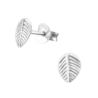 Aramat Jewels | Oorbellen | Zilveren Blaadje Oorbellen Antieklook – 7x5mm | | | |5mm | Zilver | Kinderen, Volwassenen | Verkleurd niet