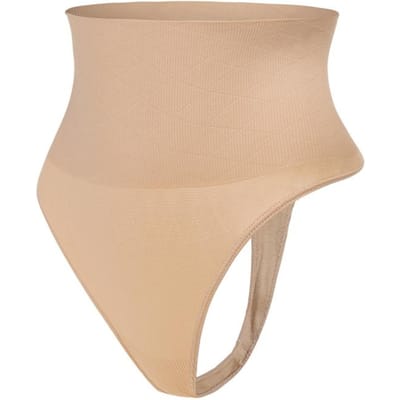 Dames Taille Cincher String Panty Shaper Hoge Taille Buikcontrole Panty's Slankmakend Ondergoed Billiftende Shaping Slip Body Shaper XL beige