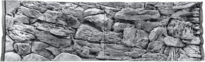 Ceramicnature Achterwand Aquarium 1,16 Meter Polyester Grijs
