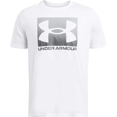 Under Armour UA M BOXED SPORTS UPDATED SS-WHT Heren Sportshirt - Wit - Pitch Grijs