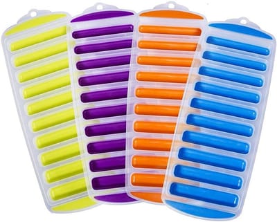 Eenvoudige Silicone IJsstaafvormen voor Cocktails, Waterflessen en Sapflessen - Makkelijk te Gebruik en Vaatwasmachinebestendig