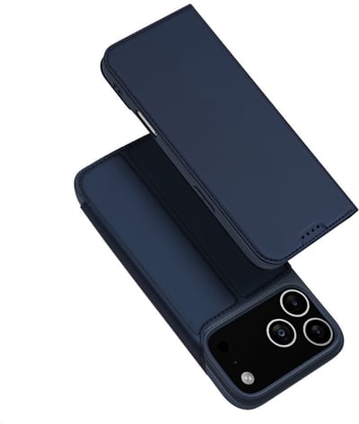 Dux Ducis Geschikt voor iPhone 17 Pro hoesje - Slim bookcase - Blauw
