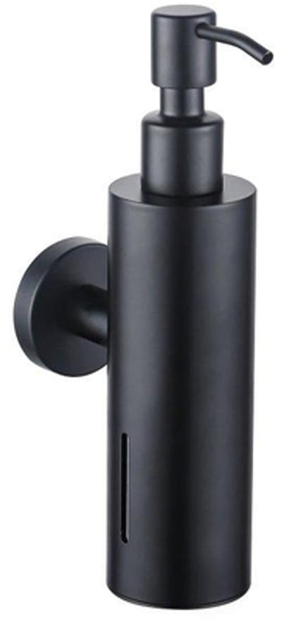 FugaFlow zeepdispenser - wand - rond - mat zwart -