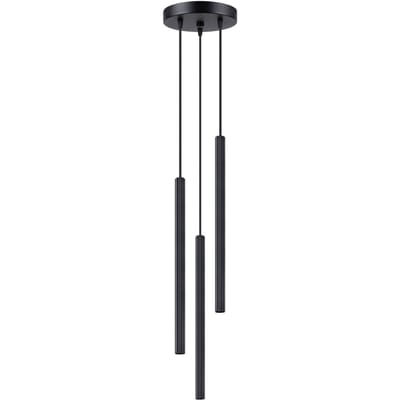 Sollux Lighting Hanglamp Arche - G9 - zwart - staal - 120x20x20cm