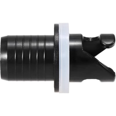 Adaptateur de Valve d'air pour bateau gonflable, Kayak, gonflage, pompe à pied, adaptateur de tuyau, connecteur de Valve, 2 pièces black