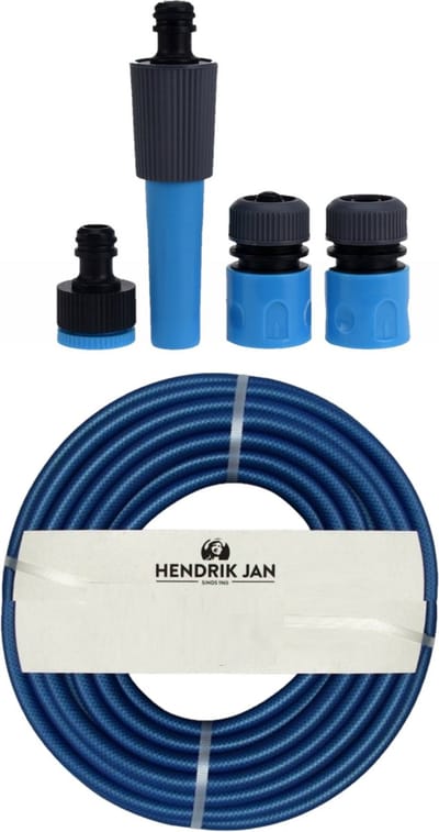 Hendrik Jan Tuinslang 25 meter - anti knik - 13mm - professional - met koppelstukken/spuitstuk