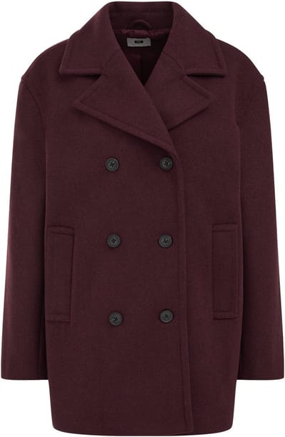 WE Fashion Coat Aubergine Taglia: 38 | Cappotti doppiopetto Outlet | Donna