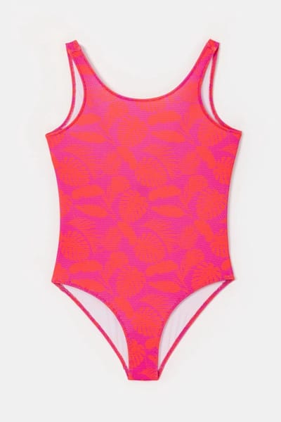 Woody badpak bladeren fuchsia - 251-12-YAA-A/961 - maat L