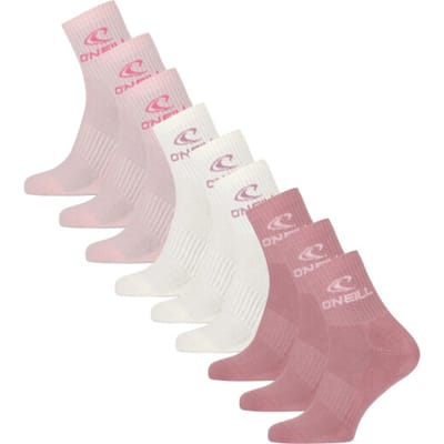 O'Neill Sportsokken Dames Quarter 9-Pack Effen Roze - Maat 35/38