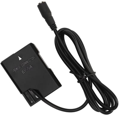Allecto - Dummy Batterij - DC-koppeling - Geschikt voor Nikon-camera's - Adapterset type C - Voeding voor D5600 D3300 D3500 D5100 D5500