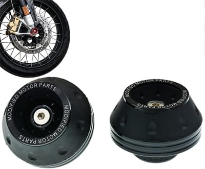 Motorfiets Framebeschermers - Valpads Set - Motor Beschermen - Aluminium Legering - 2 Stuks - Zwart