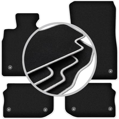 CARLUX-SILVER automatten voor: BMW 5 F11 stationwagen (touring) (klittenband) (2010-2013)