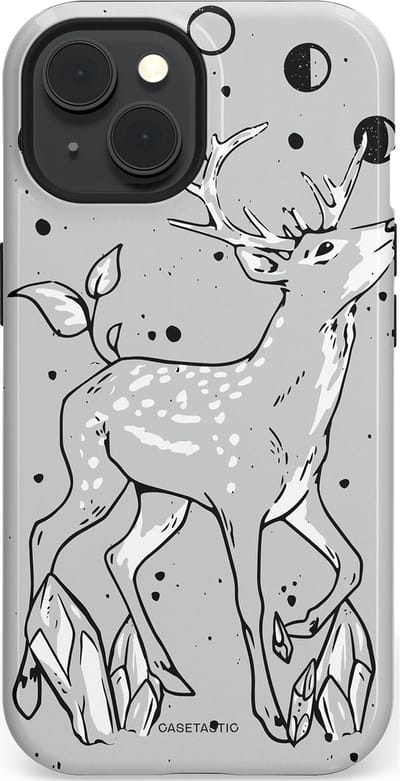 Casetastic Hoesje Geschikt voor Apple iPhone 15 Magsafe - Stijlvolle Beschermende Duo-layer Case - Kristalwoud