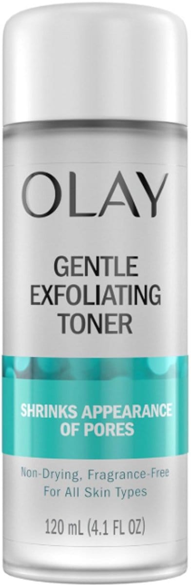 Olay Gentle Exfoliating Toner 120ml – Gezichtstoner Zonder Parfum – Milde Exfoliatie & Porie Verfijnende Gezichtsreiniging – Voor Gladde, Frisse Huid