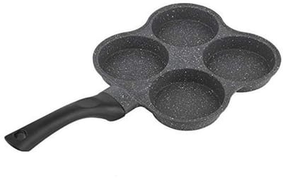 Pannen voor Pannenkoeken met 4 Gaten - Anti-aanbak Omelet Pan voor Gebakken Eieren en Burgers