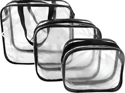 Arnee| Transparante Toilettas| Reisset | Reistas voor Toiletartikelen |Travel Organizer | Make-Up Tas