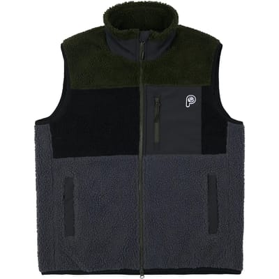 Waistcoat met rits Penfield bear colour block borg thru