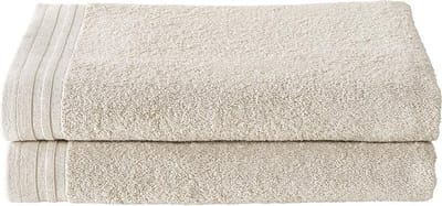 De Witte Lietaer Douchelaken Imagine Birch Beige - 70 x 140 cm - 2 stuks - Beige - Katoen