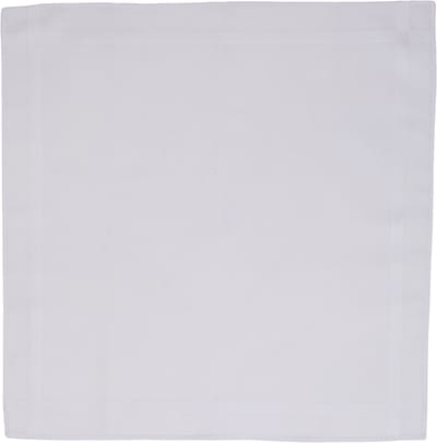 Tiseco Herenzakdoeken Regal 1 - 42x42cm - 3 Stuks - 100% Katoen - Wit